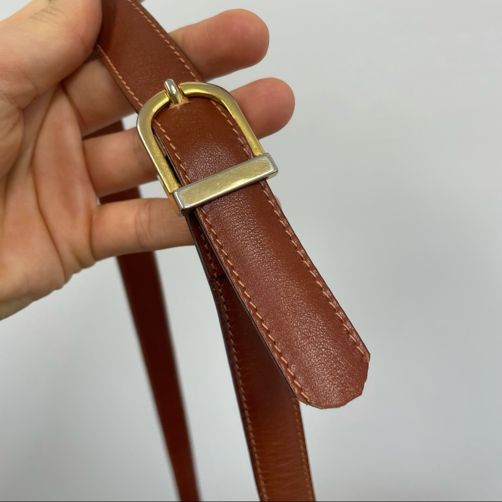 ⛔️SOLD⛔️Vintage Mark Cross Brown Leather Cross Bod - Picture 12 of 13